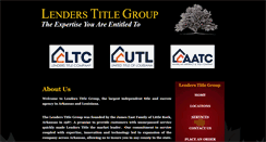 Desktop Screenshot of lenderstitlegroup.com