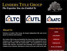 Tablet Screenshot of lenderstitlegroup.com